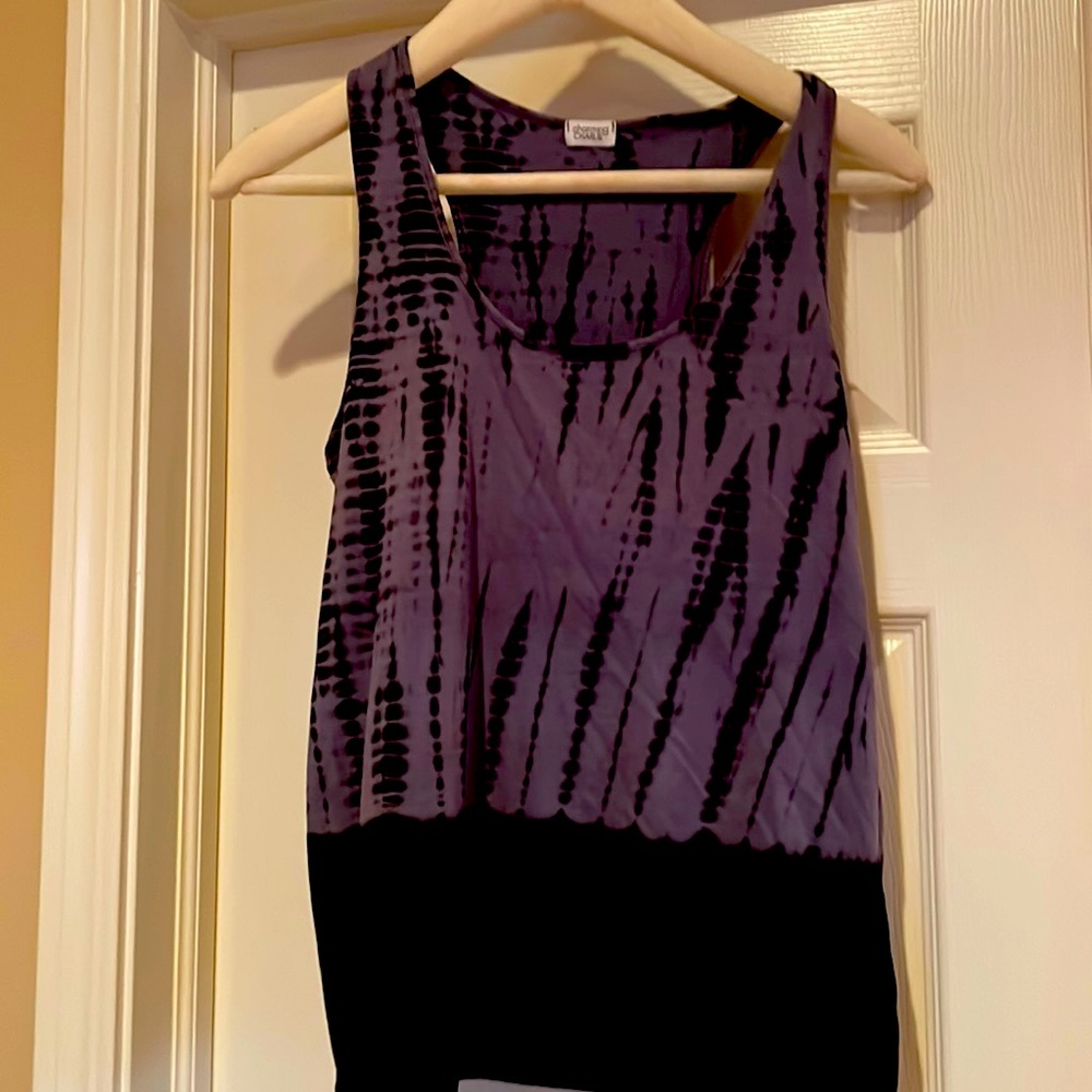 Charming Charlie’s tie-dye racer back tank top